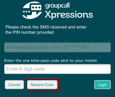 Xpressions-login-6-digit-code