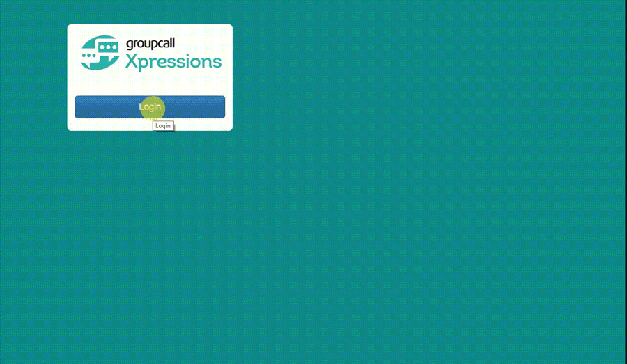 Xpressions Login Page