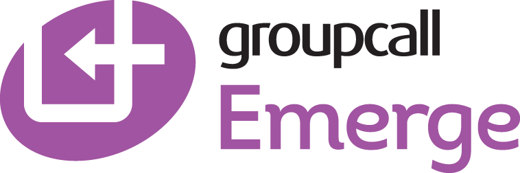 Groupcall Emerge logo, the complete school management system for teachers, enabling quick and easy access to data, as well as useful admin tools – and all with complete connectivity to your school’s MIS